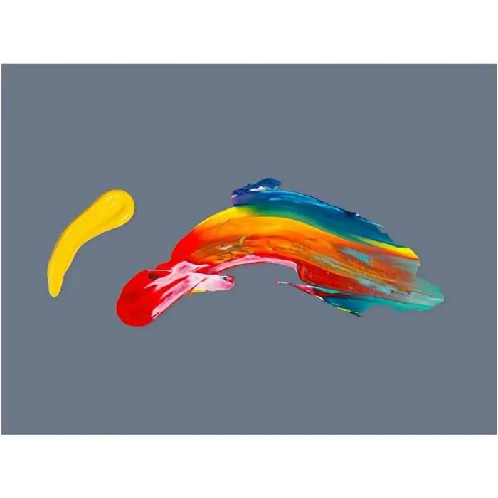 Palette de peinture en verre grise