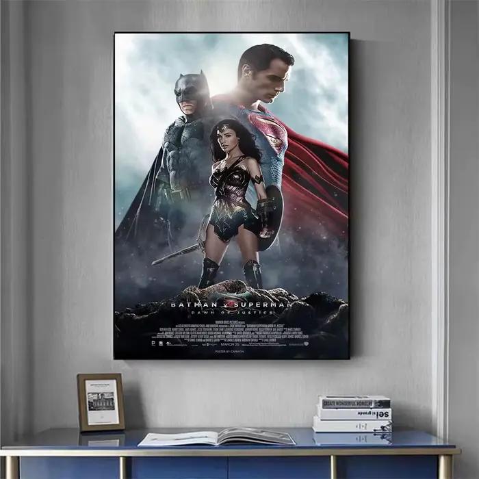 Affiche de peinture sur toile de Smile Man et Batman
