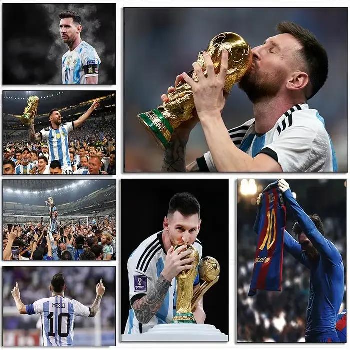 Lionel Messi Football Legend Toile Affiche d'art mural Décoration d'intérieur parfaite Cadeau pour les fans