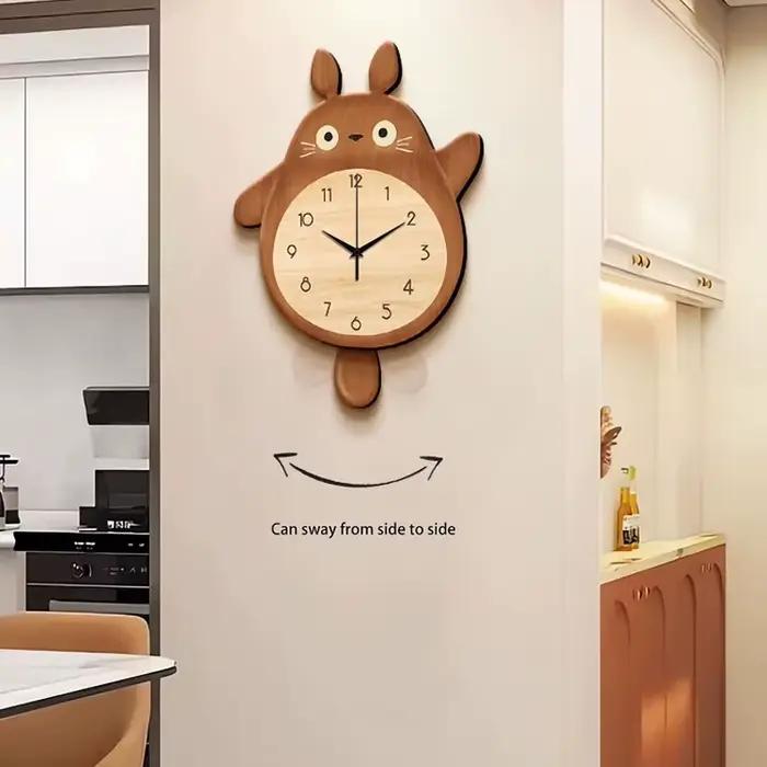 Horloge murale en acrylique avec joli chat