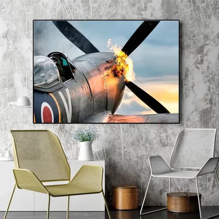 Toile d'avion de Combat de la guerre mondiale