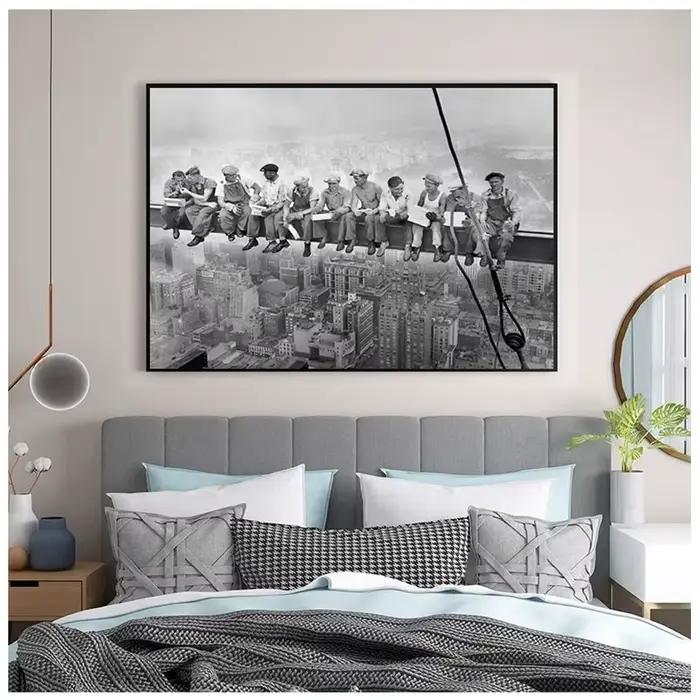Affiche d'art mural en noir et blanc