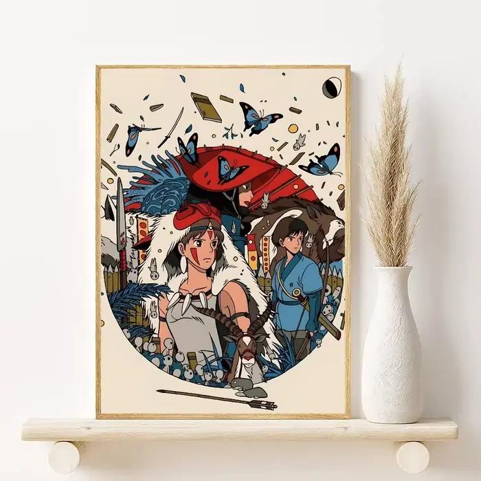 Affiche d'anime p-princesse m-mononoke