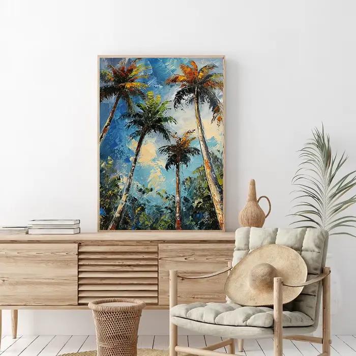 Affiche sur toile de vague d'océan