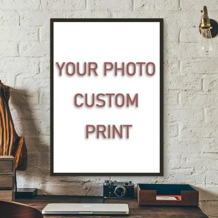 Peinture sur toile personnalisée, impression HD, personnalisée de votre image, affiche d'art murale, Photos pour salon, décoration de maison, affiche cadeau