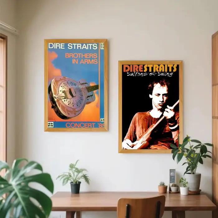 Chanteur d-dire s-straits Rock Band affiche HD Art collant mur étanche maison Anime film
