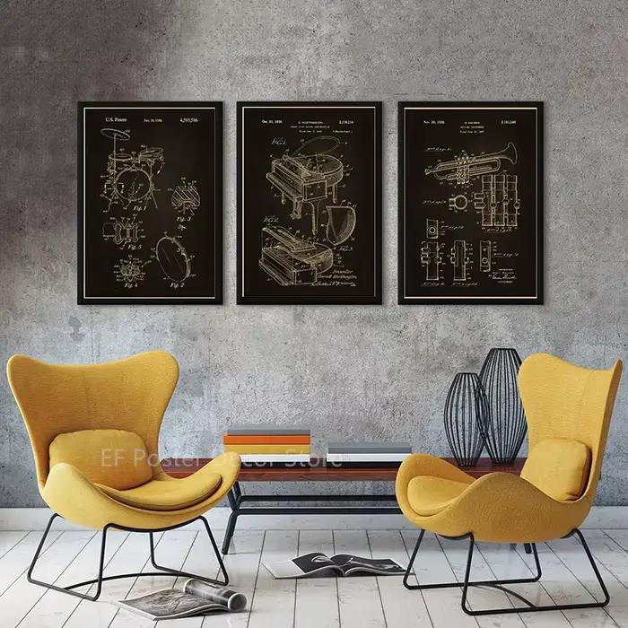 JEViolin Drum Piano Poster