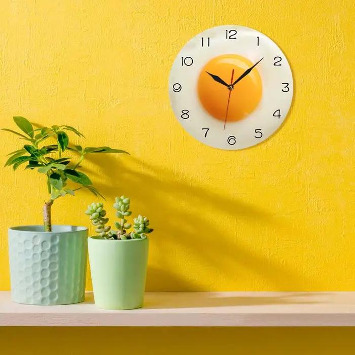 ABMO – horloge murale en forme d'œuf poché