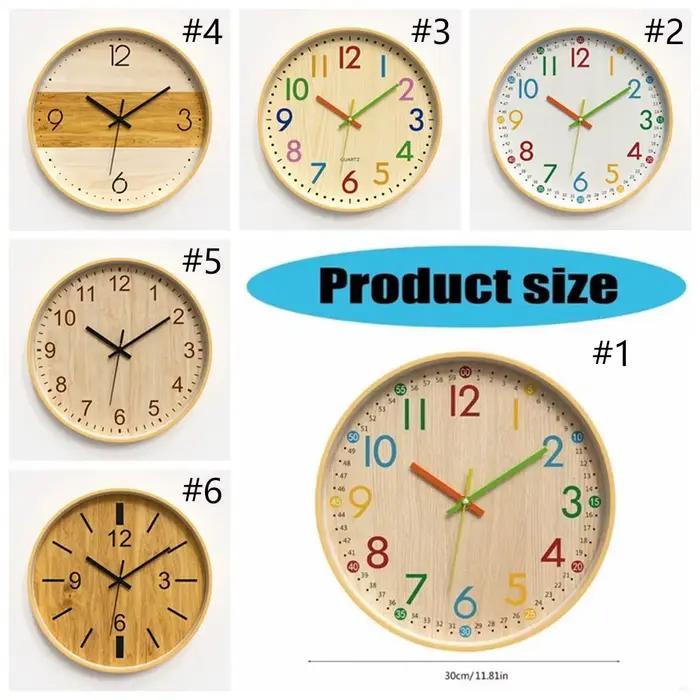 Horloge murale numérique facile à lire de 12 pouces