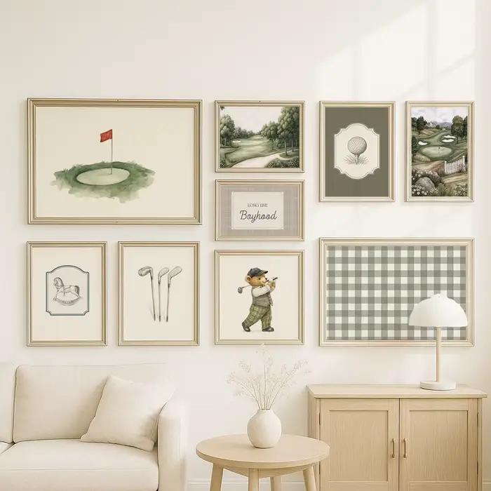 Affiches murales de Golf Vintage
