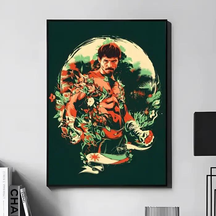 Affiche murale de boxe M-Manny P-Pacquiao