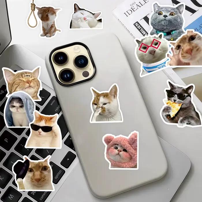 Autocollants Emoji chat drôle mignon
