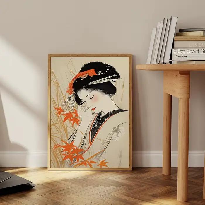 Classique Ukiyoe rétro japonais samouraï