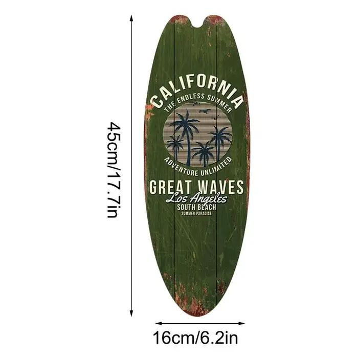 Décor de planche de surf en bois pour la maison
