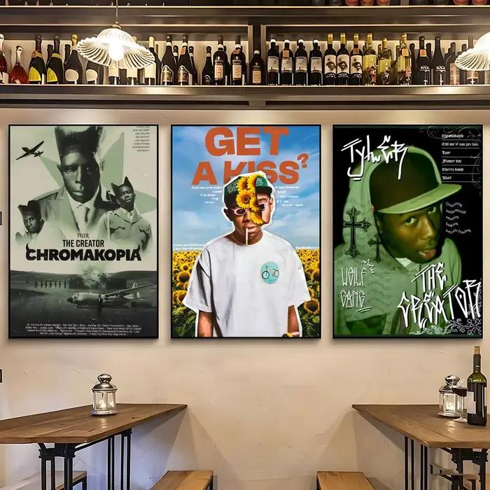 Poster Celebrity-Tyler, The CreatorS pour décoration murale de café – Impression pour chambre d'hôtel, poster artistique pour salon