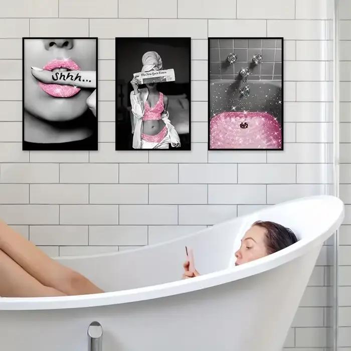 Affiche de toilette sans cadre
