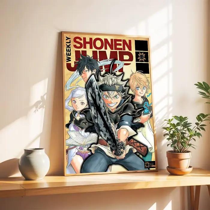 Affiche murale classique vintage Anime Black Clover