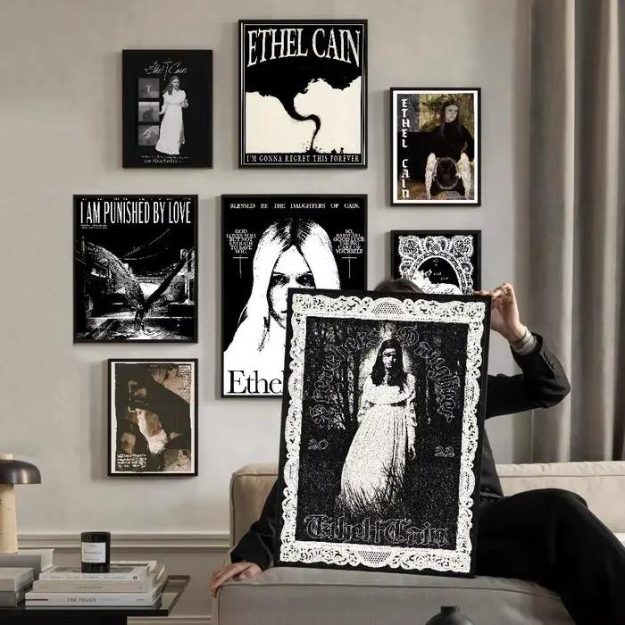 Affiche de chanteur classique e-ethel, musique c-cain, imprimés et affiches de bonne qualité, décor Vintage pour chambre, Bar, café, décoration de maison