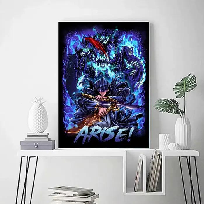 Affiche imprimée de dessin animé à nivellement Solo