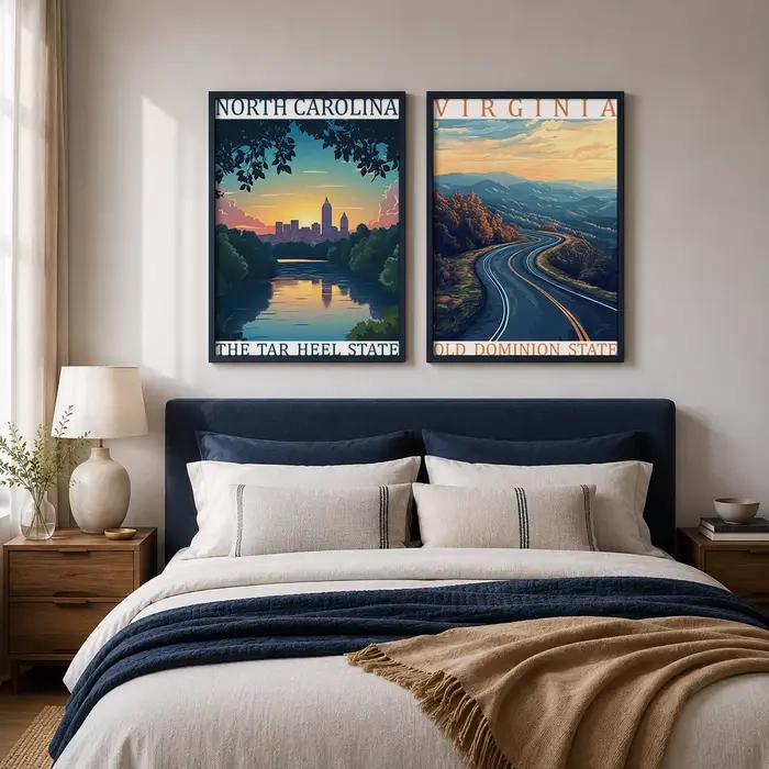 Affiches murales de paysages artistiques des États-Unis