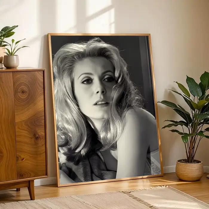Affiche autocollante HD de la actrice française C-Catherine Deneuve