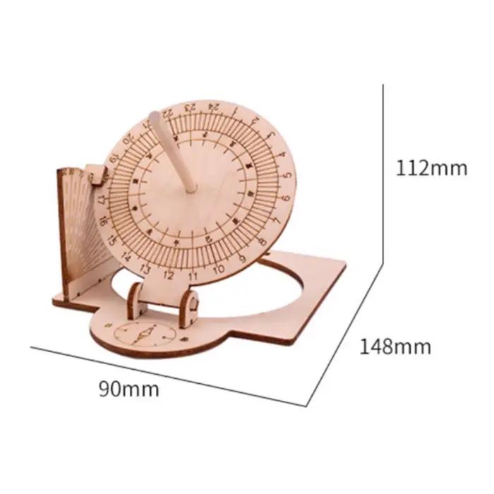 Horloge solaire équatoriale DIY en bois