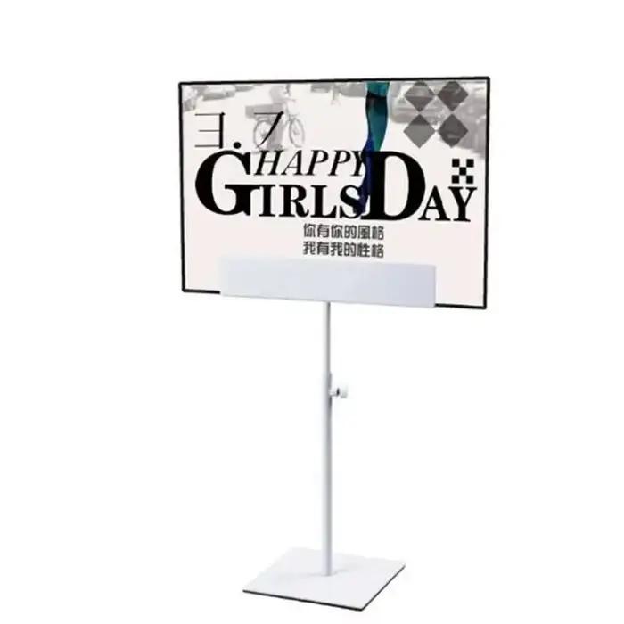 Support d'affiche de Table en métal noir