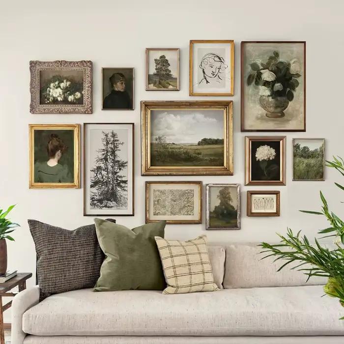 Paysage Mur Art Affiche Vintage Art Print Portrait Croquis Toile