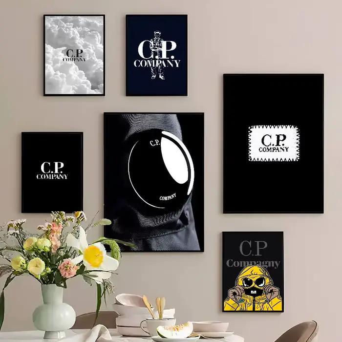 Affiches vintage classiques de luxe de la marque de mode C P C-Company, affiches murales de qualité HD, affiches rétro pour la décoration murale de la maison