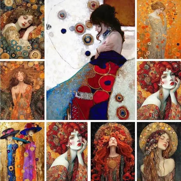 Peinture abstraite de fille