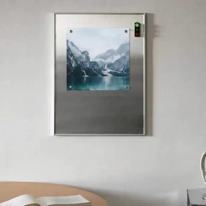 Cadre photo en acier inoxydable