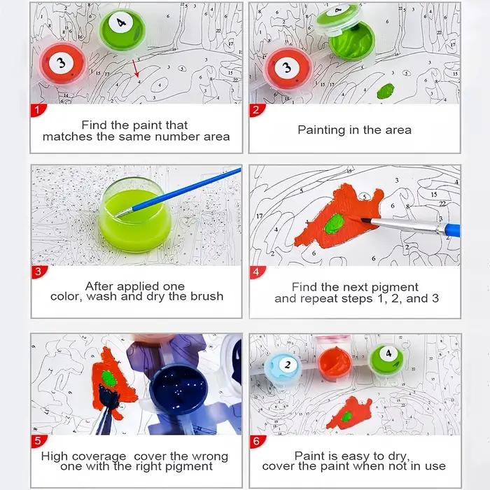 Peinture par numéros, pour adultes et enfants