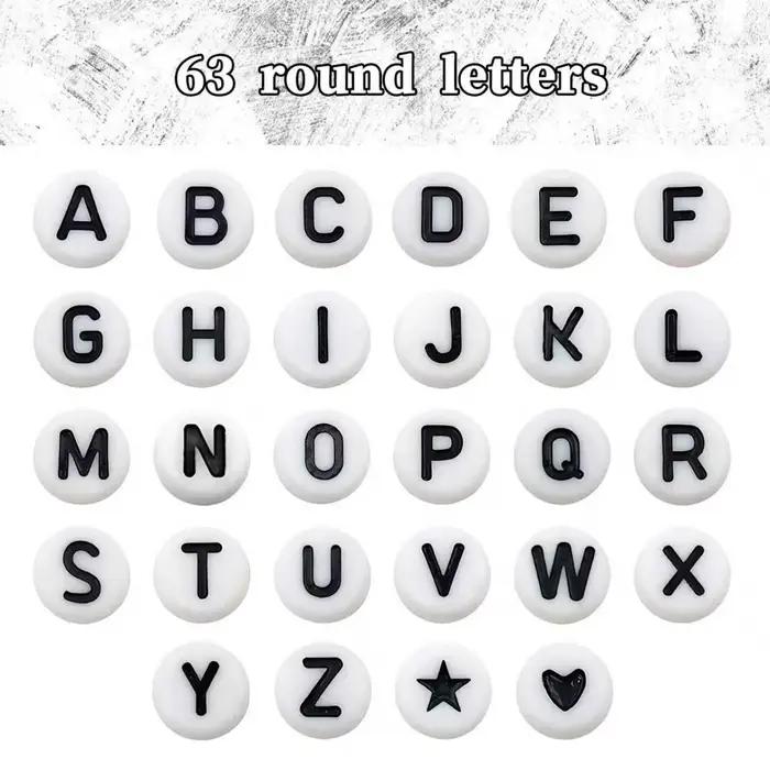 126 autocollants de lettres de l'alphabet