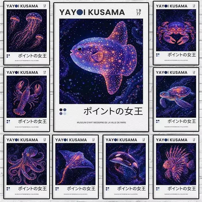 Affiche sur toile Yayoi Kusama