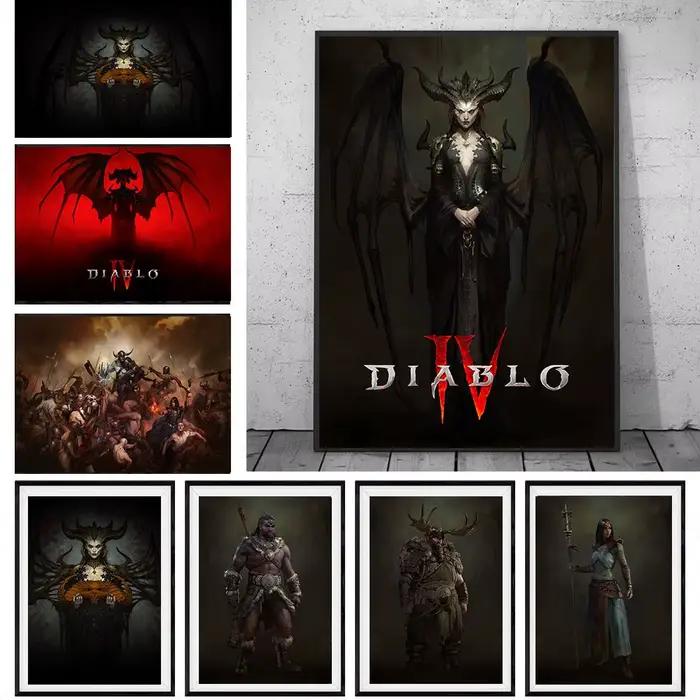 Diablo IV – affiche de jeu HD Lilith imprimée