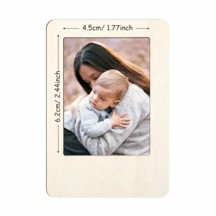 Cadres photo en bois DIY avec autocollants