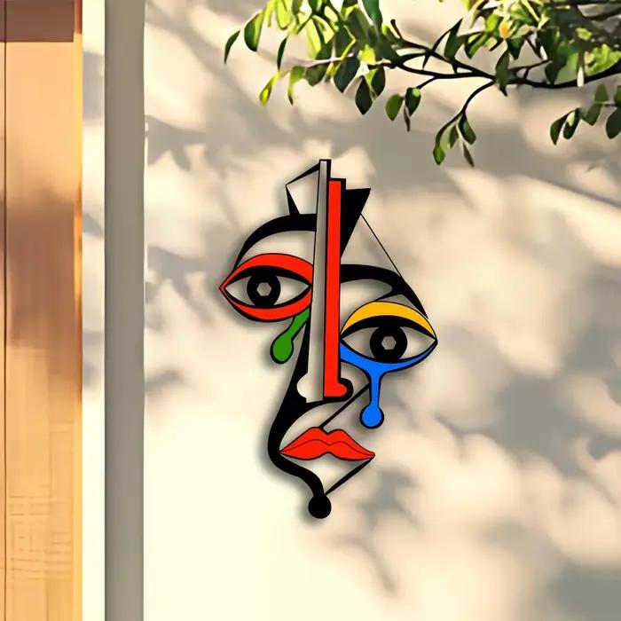 Art mural en métal inspiré de Picasso