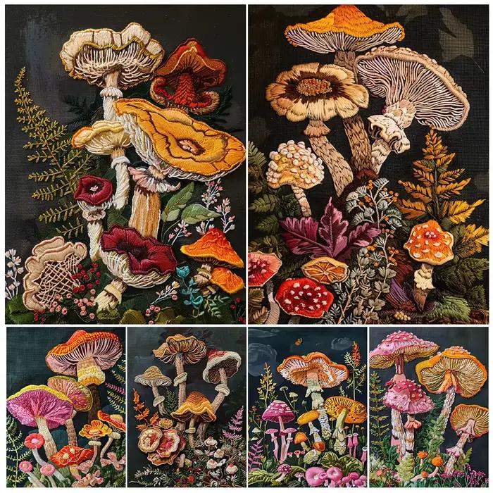 Impression de peinture de chambre plus lente de fausse broderie