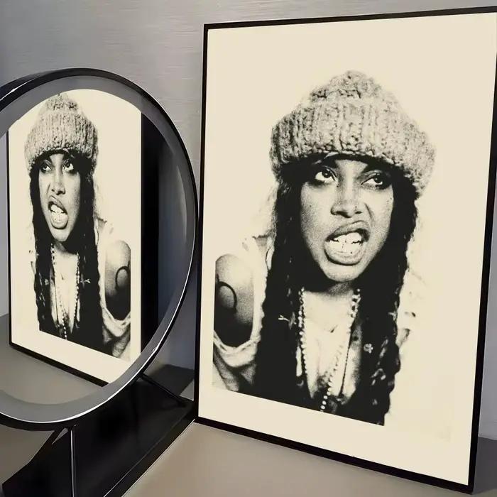 E-erykah Badu américain chanteur-graveur affiche auto-adhésif Art papier imperméable autocollant café maison décoration murale