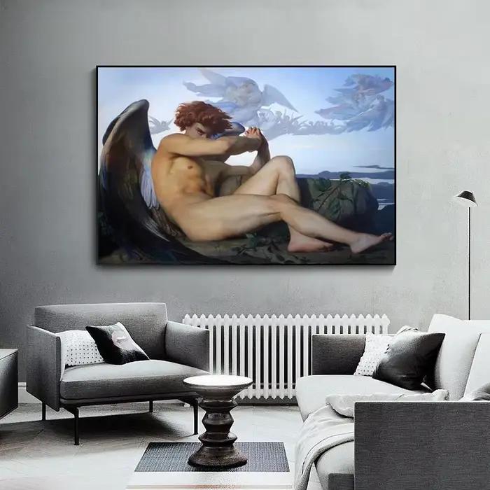 Affiche Vintage d'ange déchu Alexandre