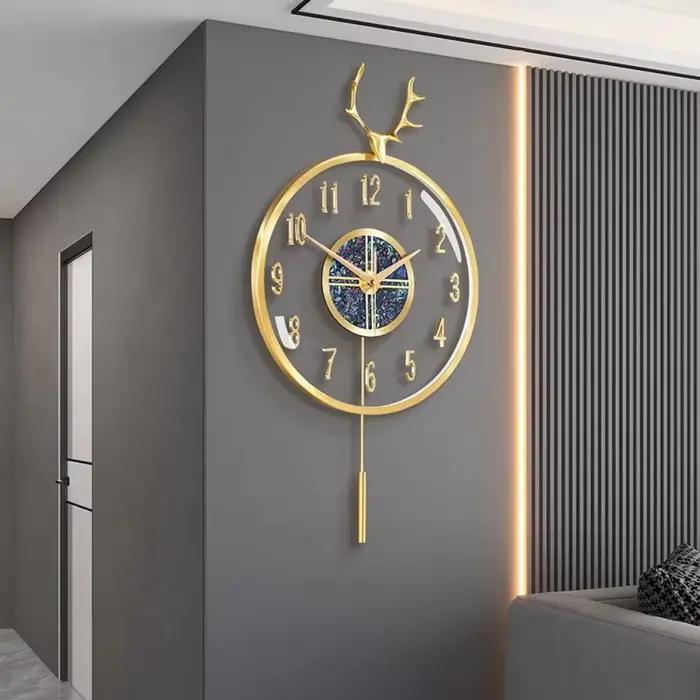 Horloge murale à pendule au Design moderne De luxe