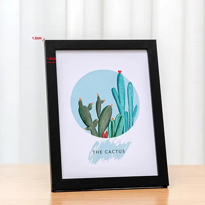 Cadre photo en bois pour accrocher au mur 10x15 15x20 20x25 cm A4