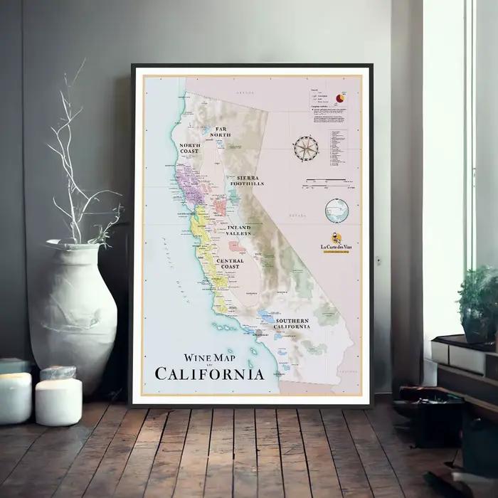 Carte du vin d'Espagne