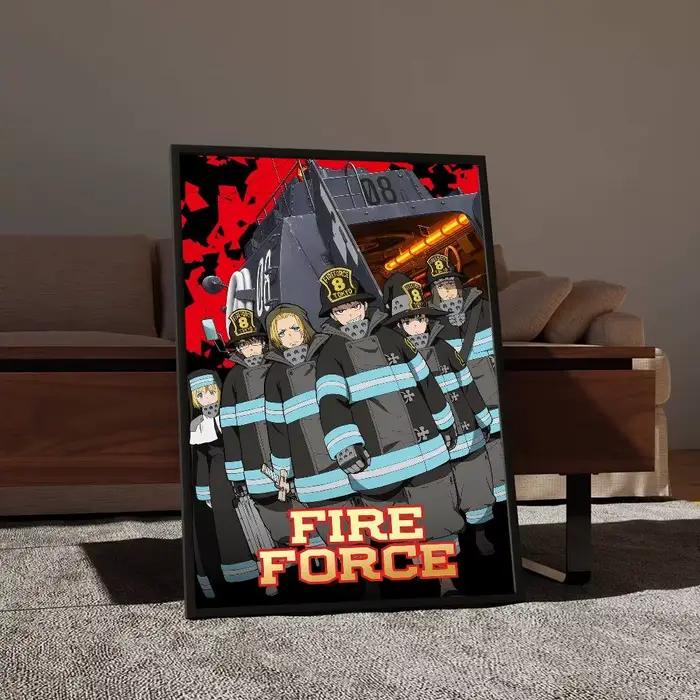 Affiche de bande dessinée F-Fire Force Anime Whitepaper