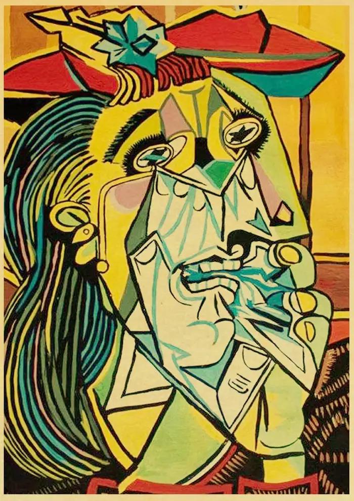 Affiche en papier kraft d'exposition de Picasso