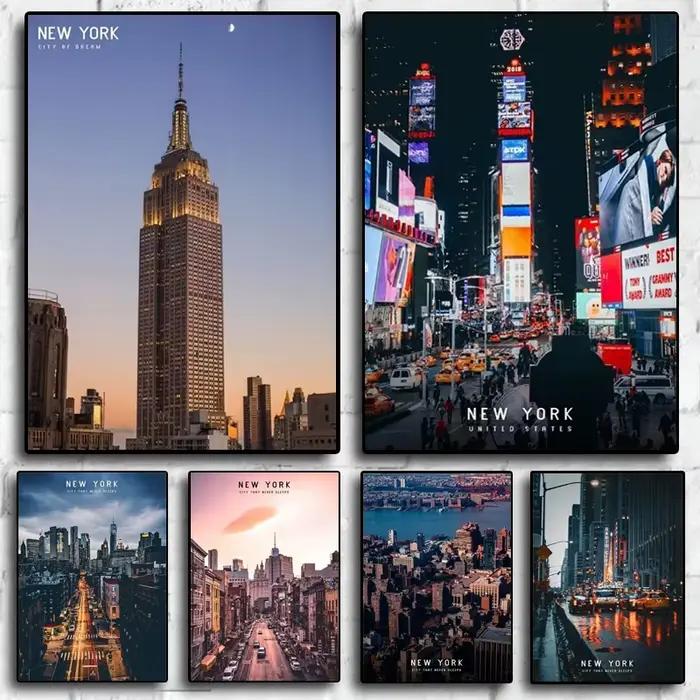 Affiches de paysage de ville de voyage de New York