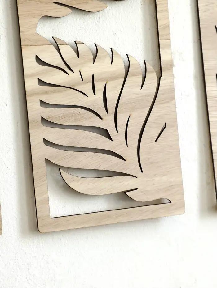 Décor mural d'art en bois bohème