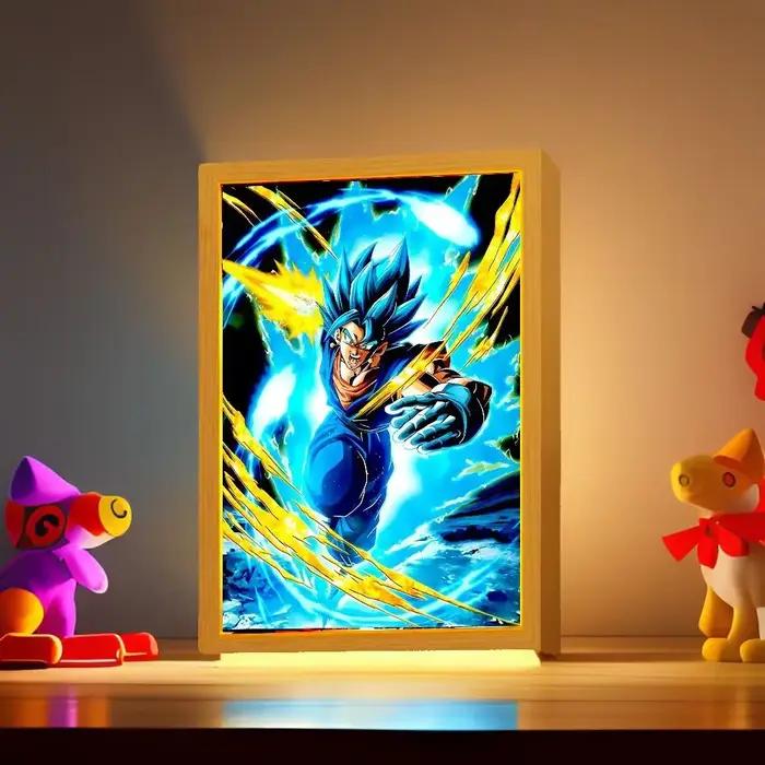 Anime Dragon Ball Z lumière peinture cadre Photo