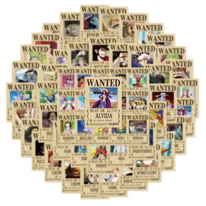 Autocollants One Piece Wanted