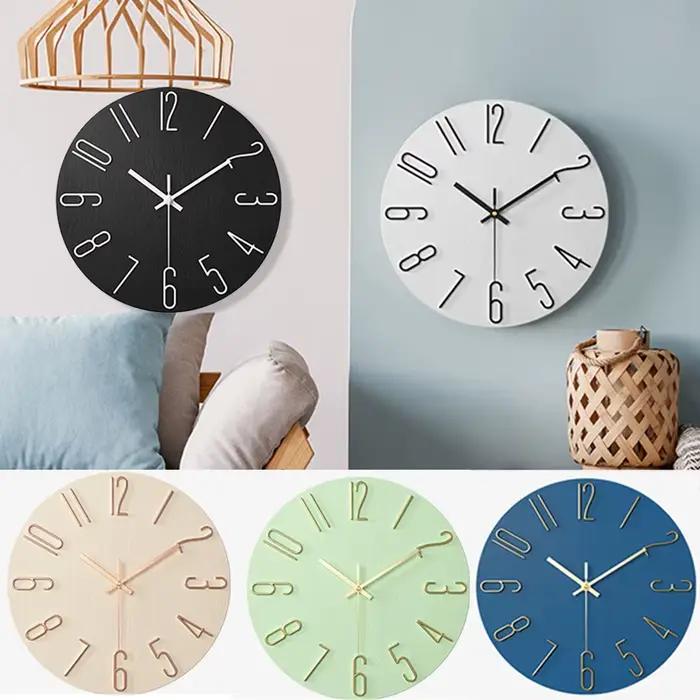 Horloge murale à piles